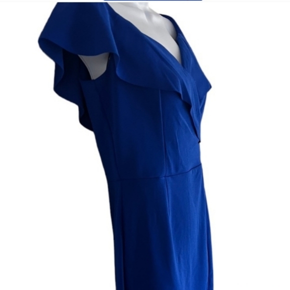 Alex B Nites | Blue Portrait Collar Dress | NWT - Picture 2 of 3